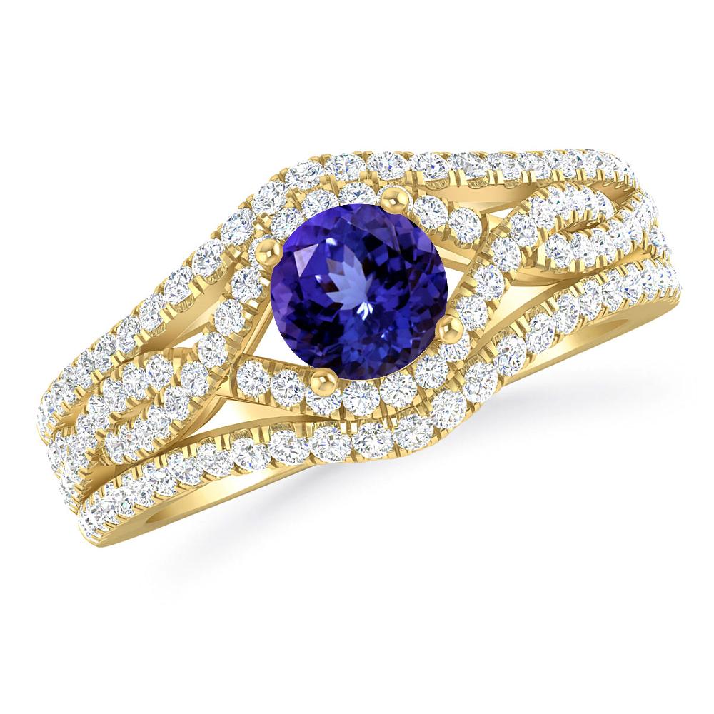 Yellow Gold - Tanzanite