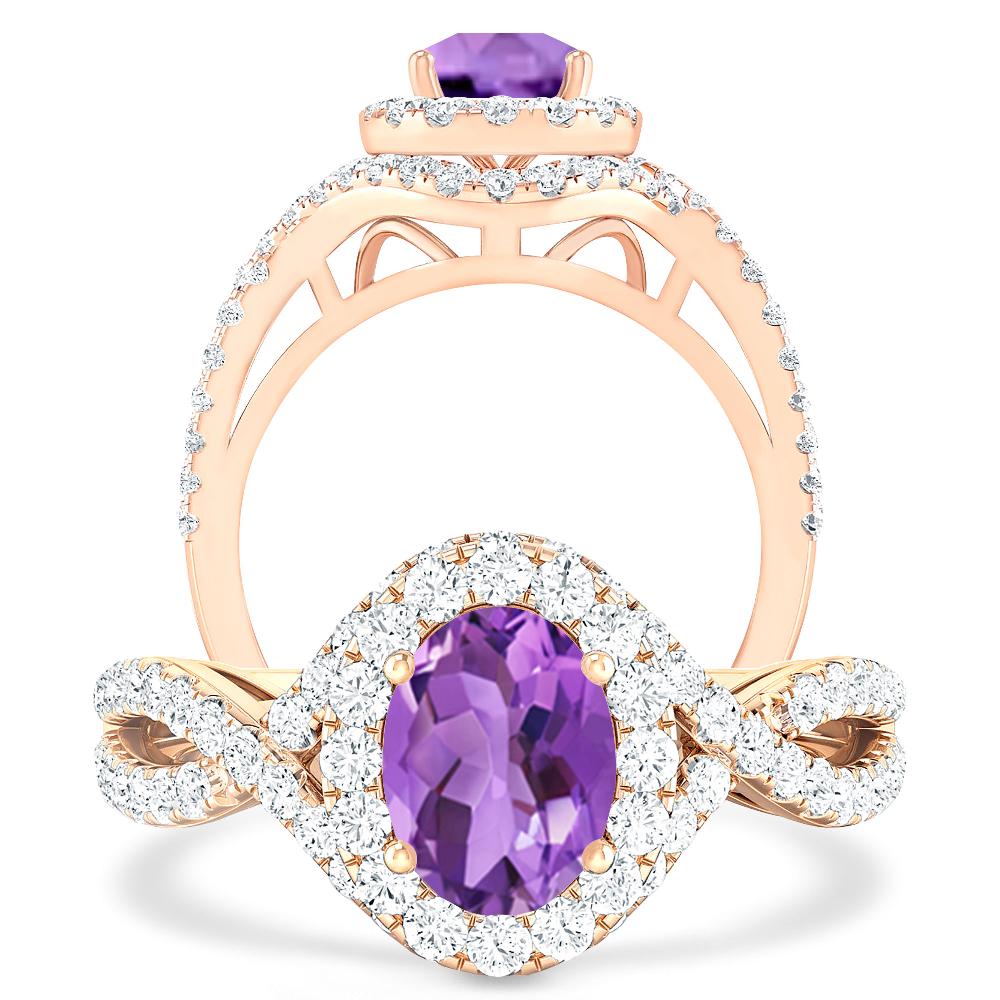 Rose Gold - Amethyst