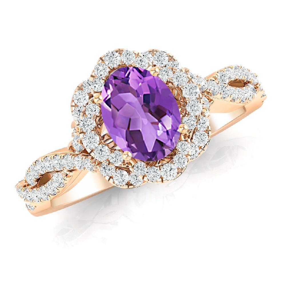 Rose Gold - Amethyst