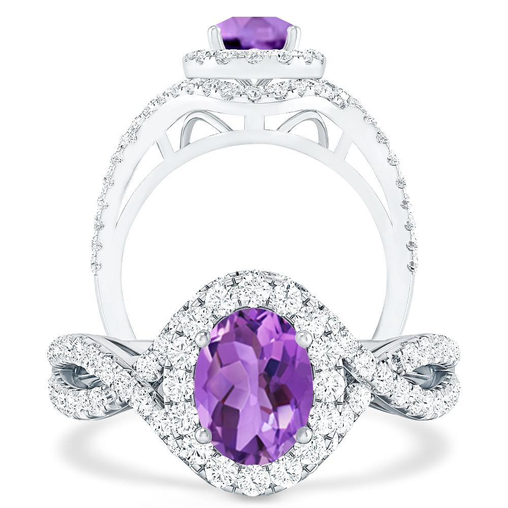 White Gold - Amethyst