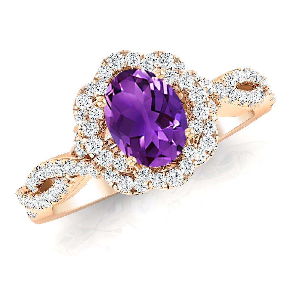 Rose Gold - Amethyst