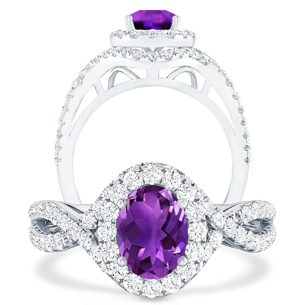 White Gold - Amethyst