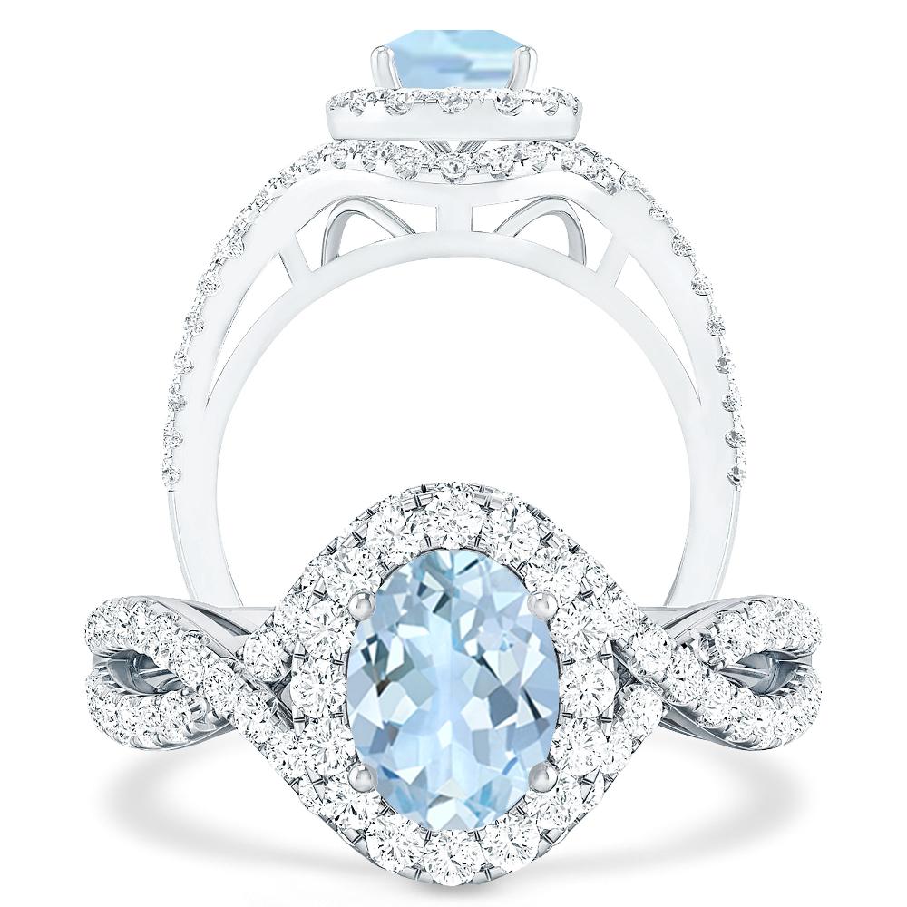 White Gold - Aquamarine