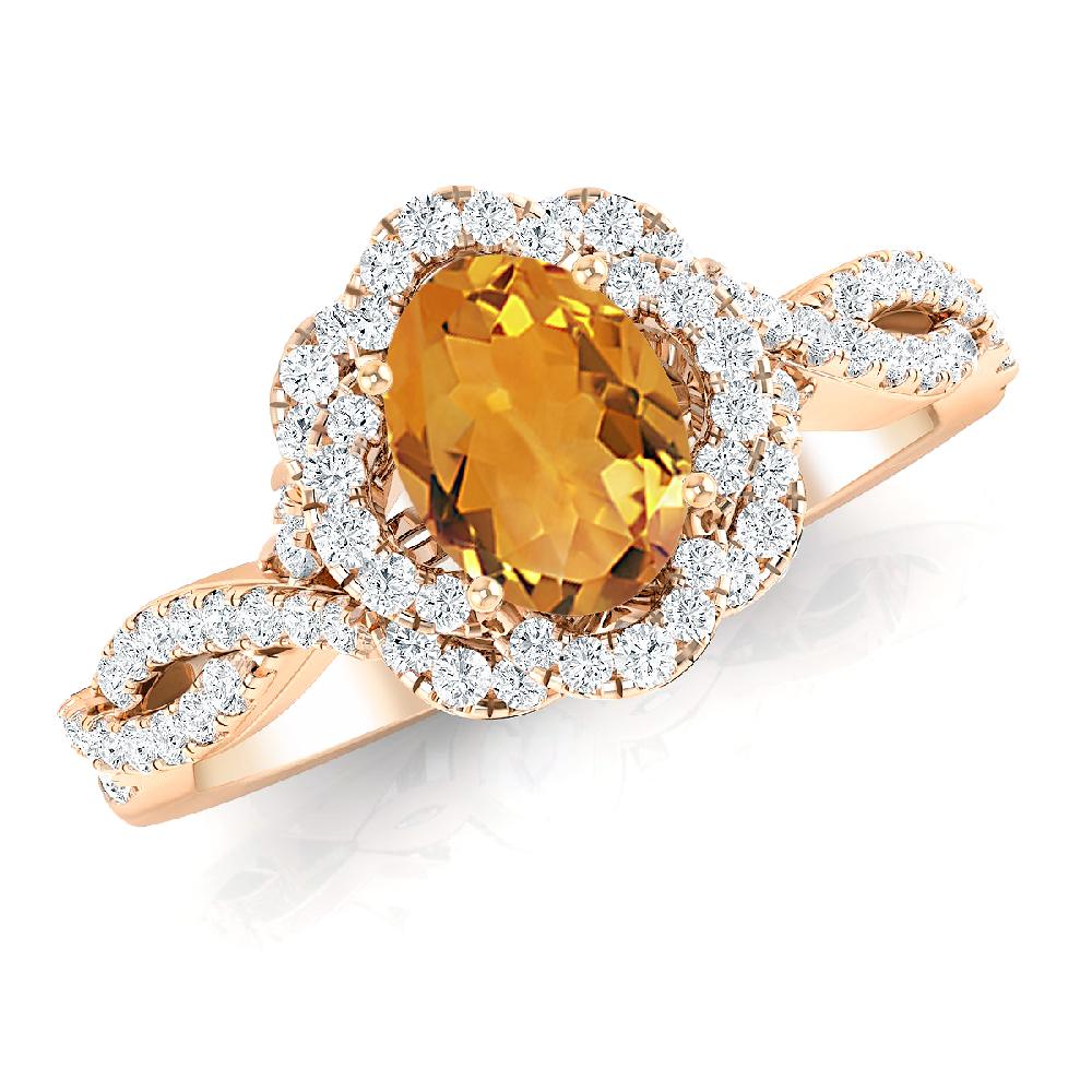 Rose Gold - Citrine