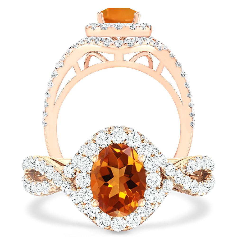 Rose Gold - Citrine