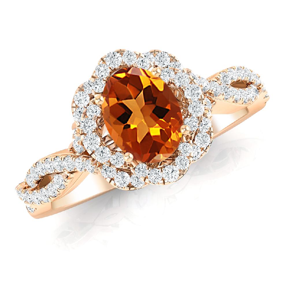 Rose Gold - Citrine