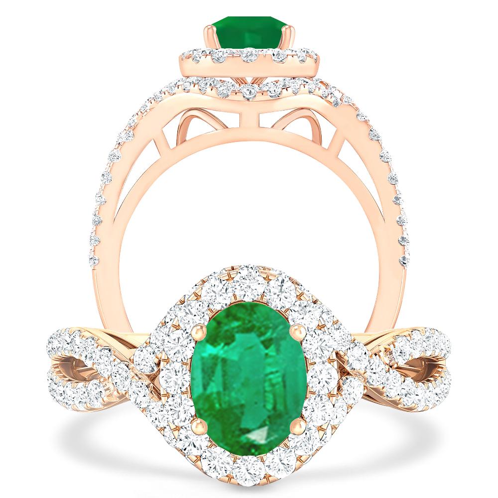 Rose Gold - Emerald