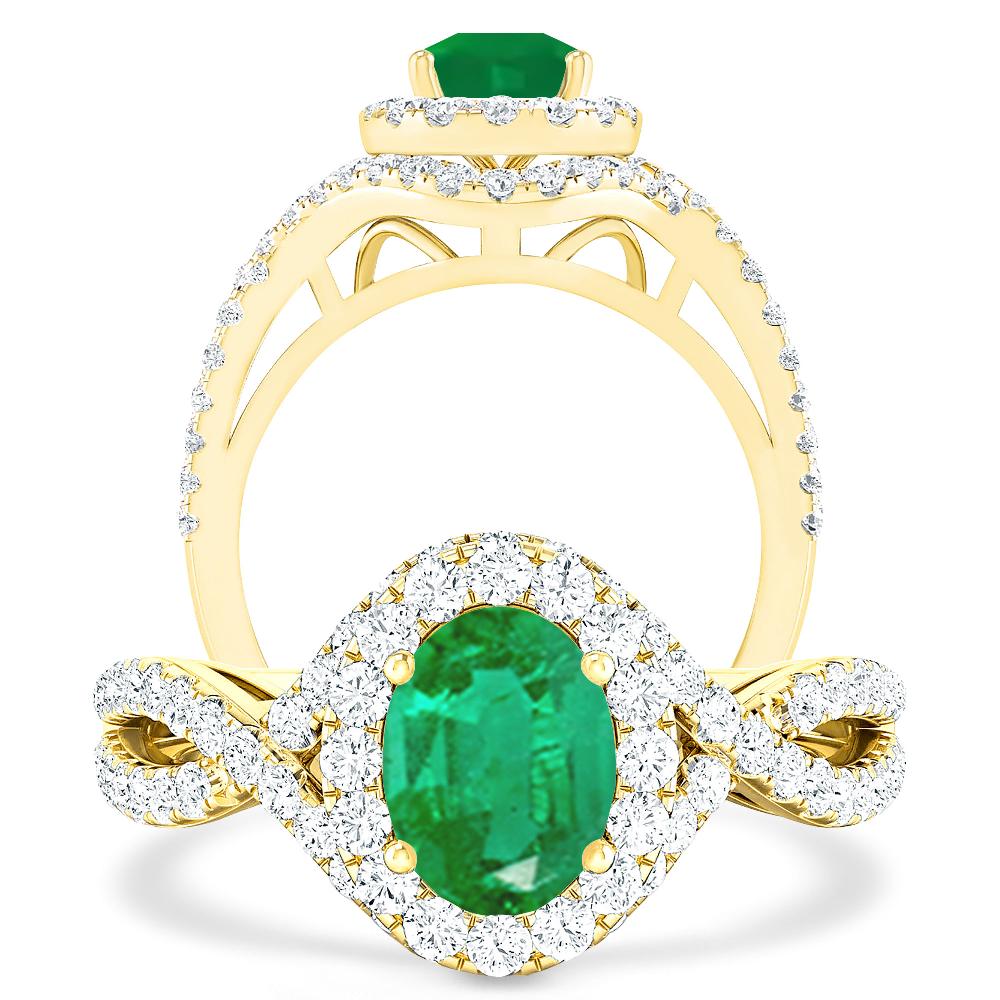 Yellow Gold - Emerald