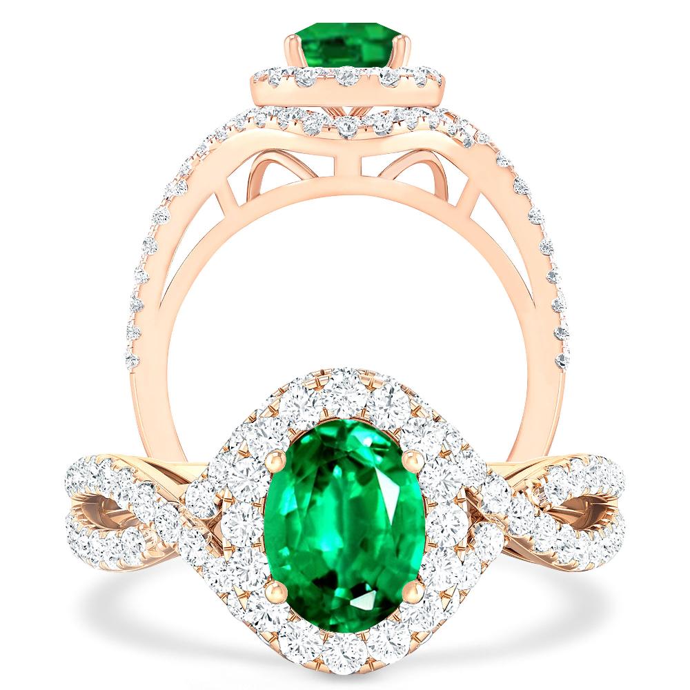 Rose Gold - Emerald