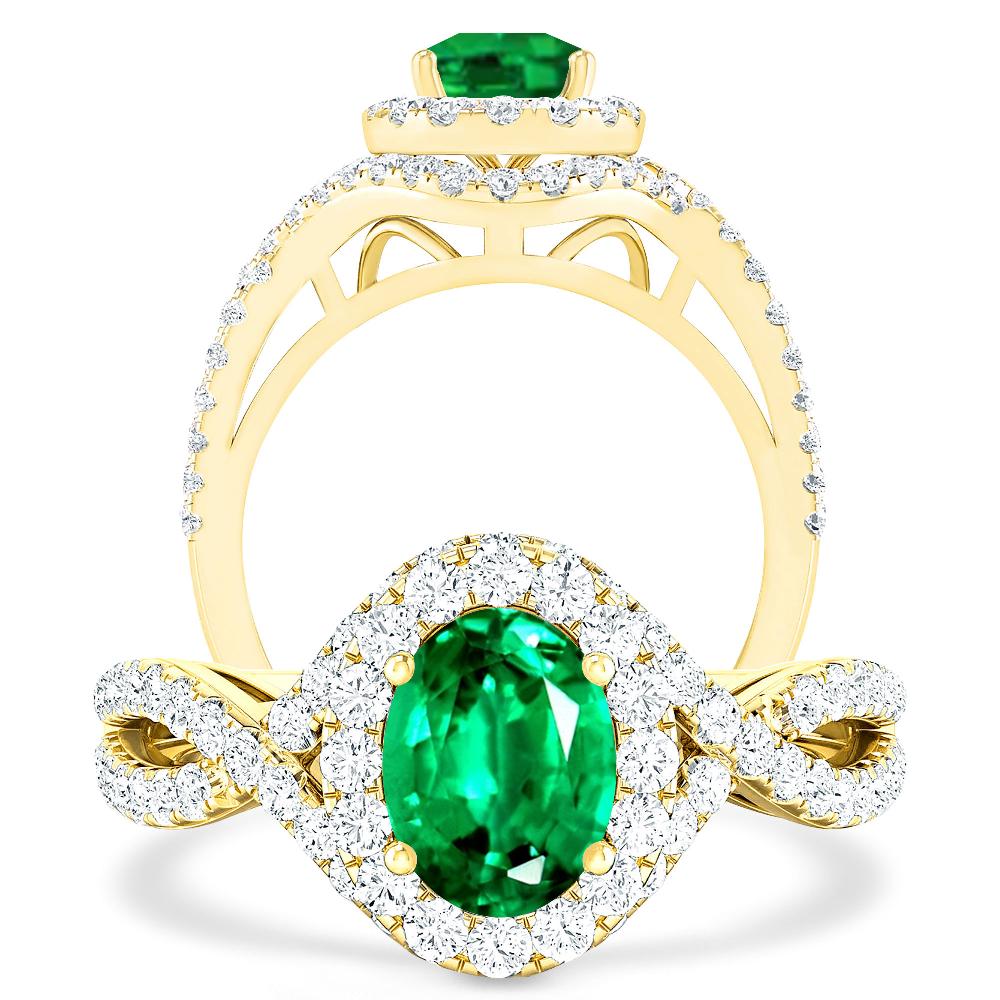 Yellow Gold - Emerald