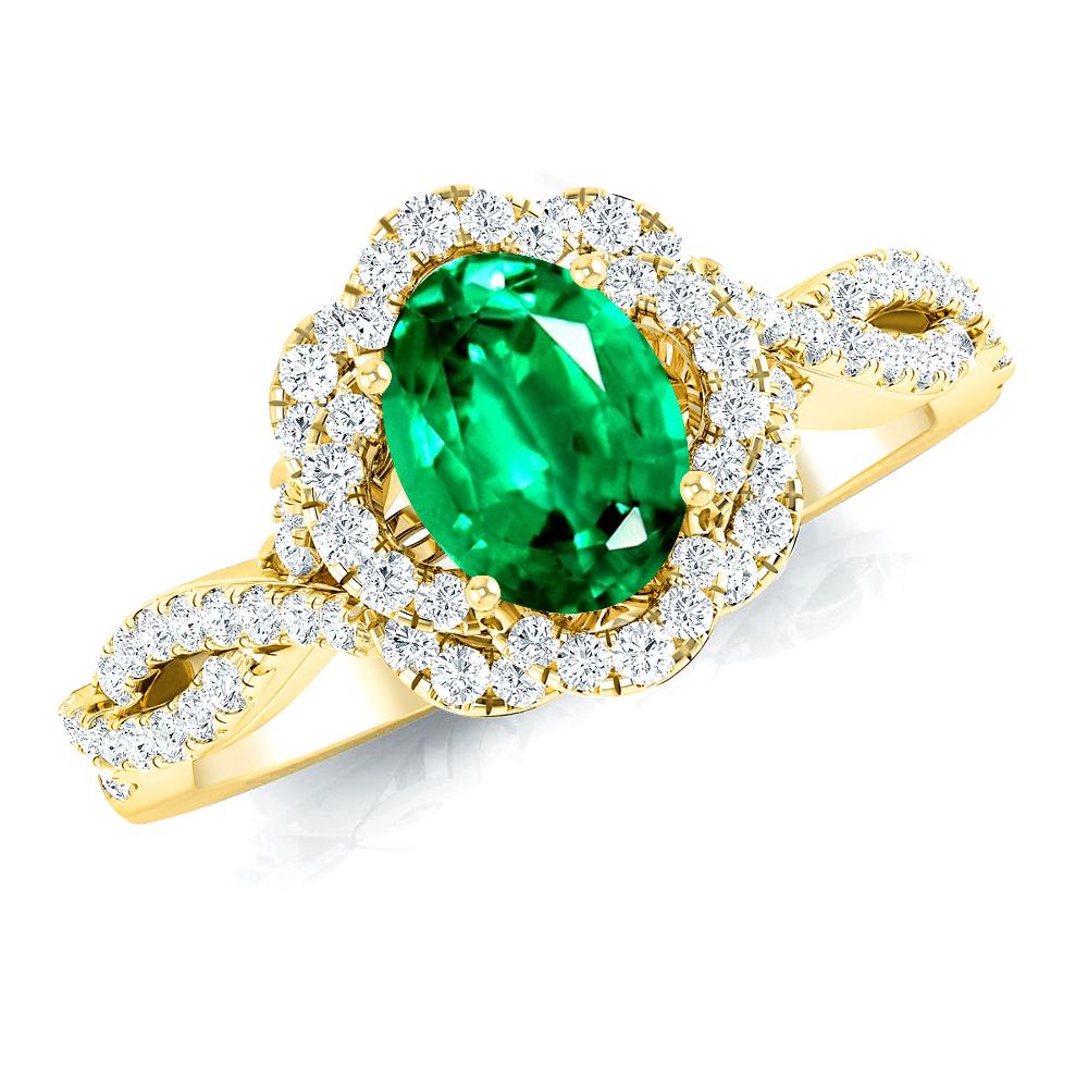 Yellow Gold - Emerald