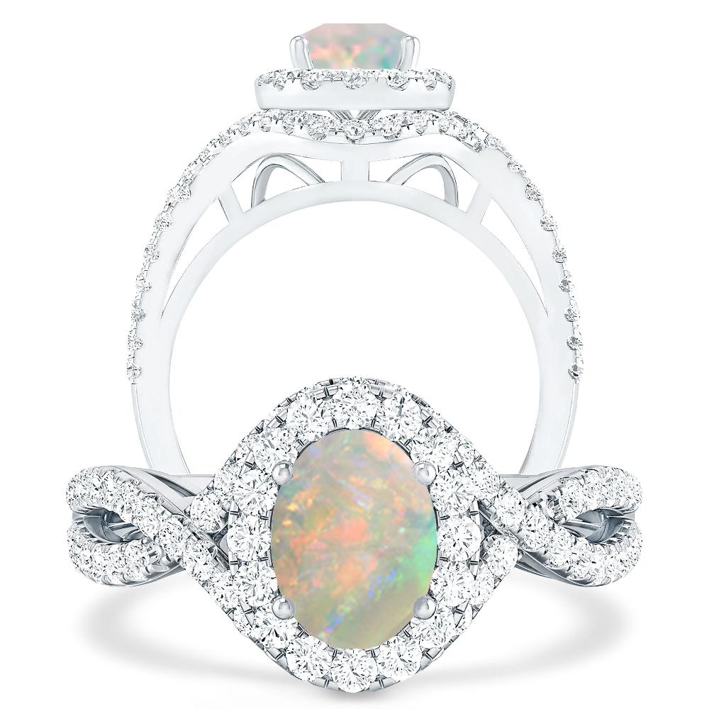 White Gold - Opal