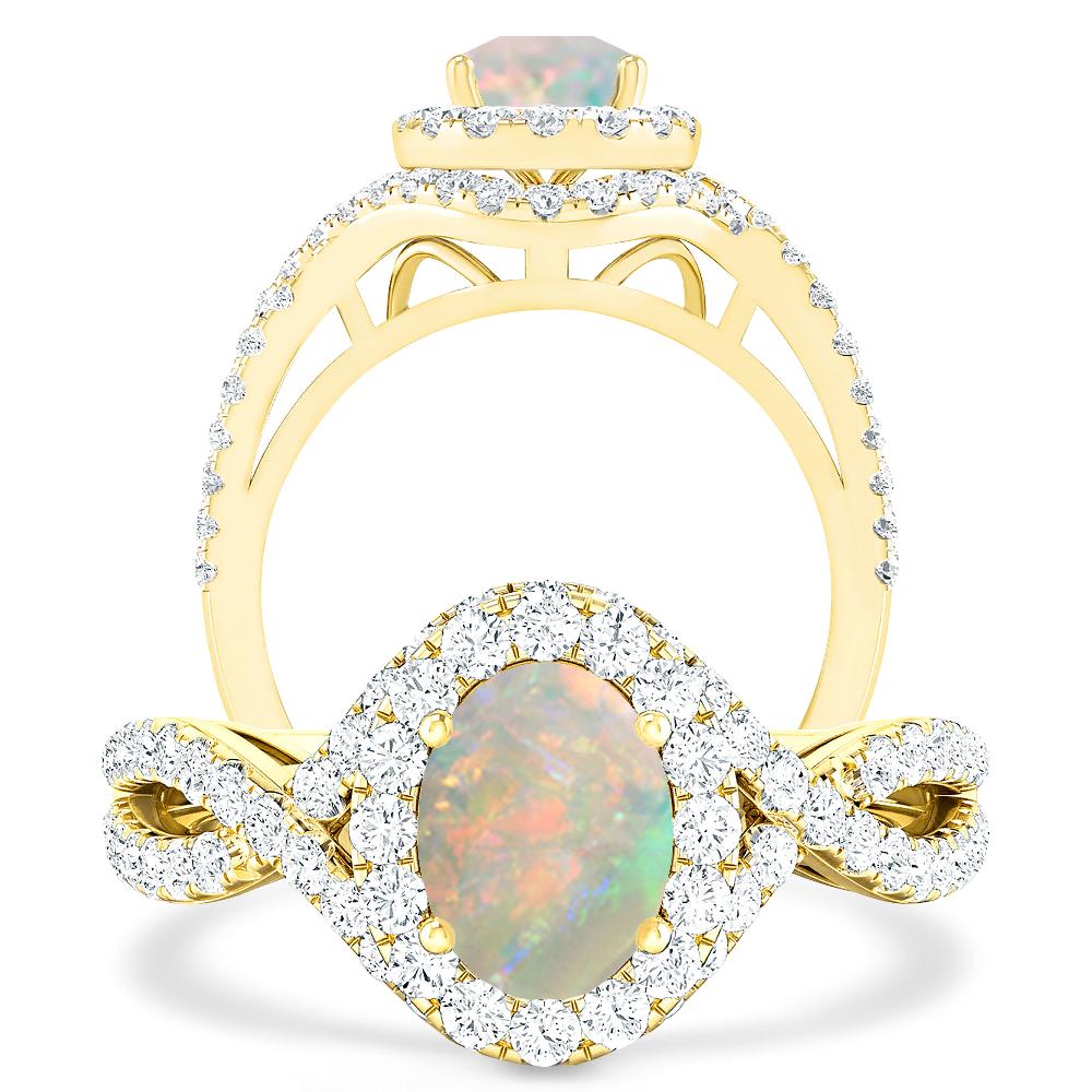 Yellow Gold - Opal