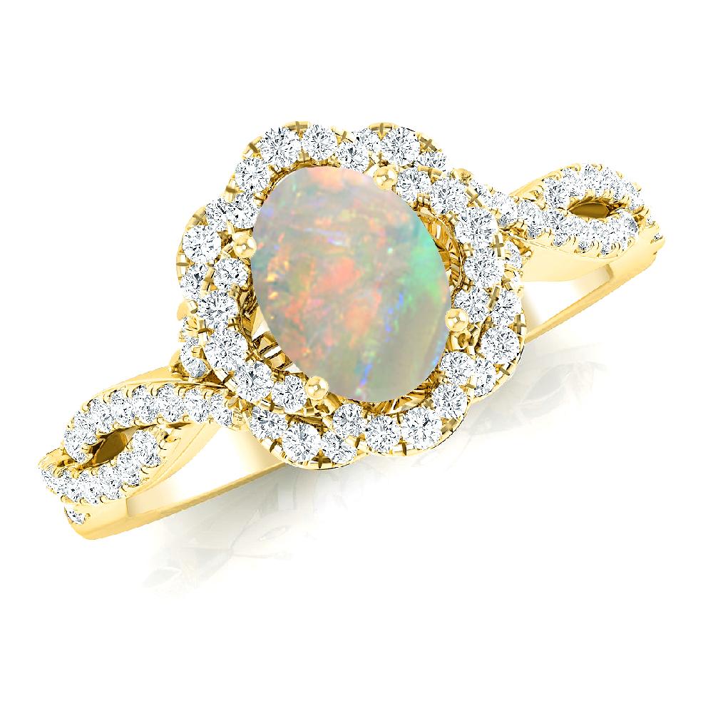 Yellow Gold - Opal