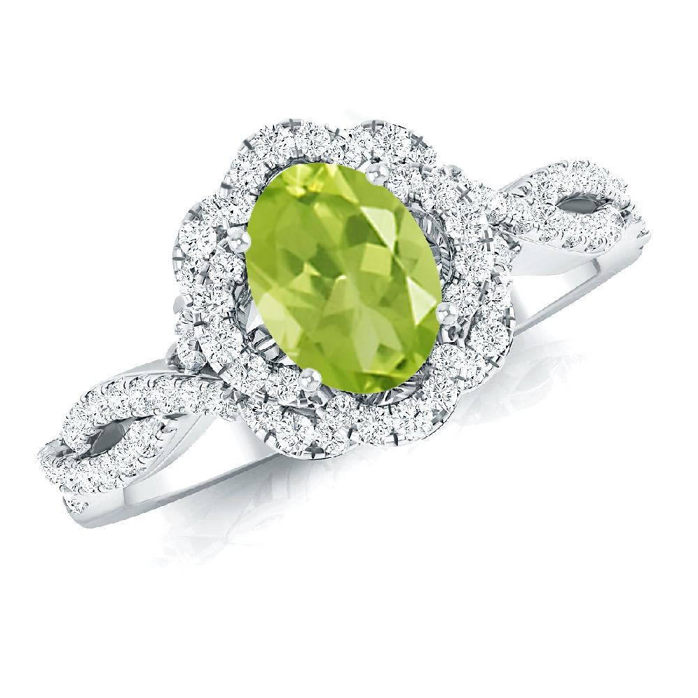 White Gold - Peridot