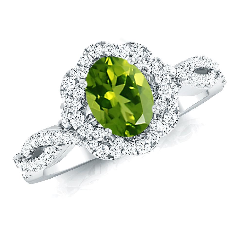 White Gold - Peridot