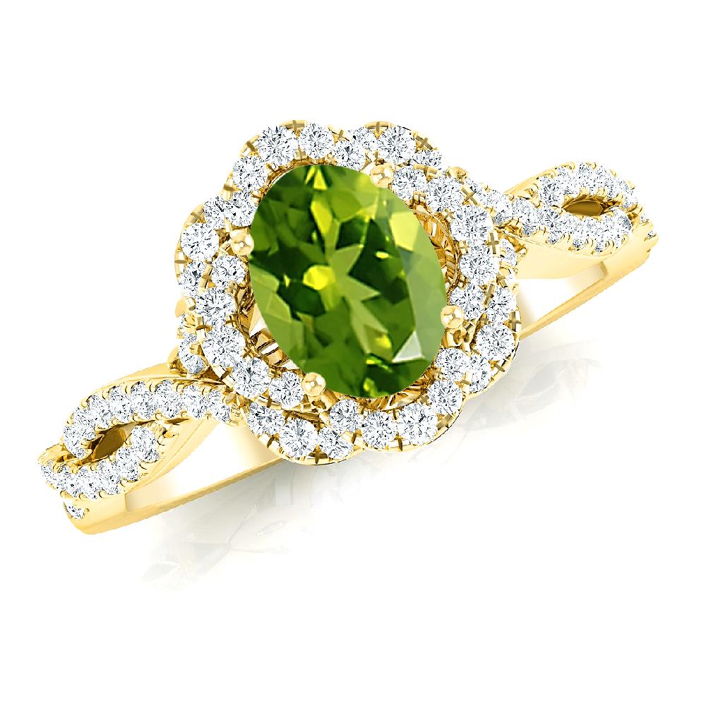 Yellow Gold - Peridot