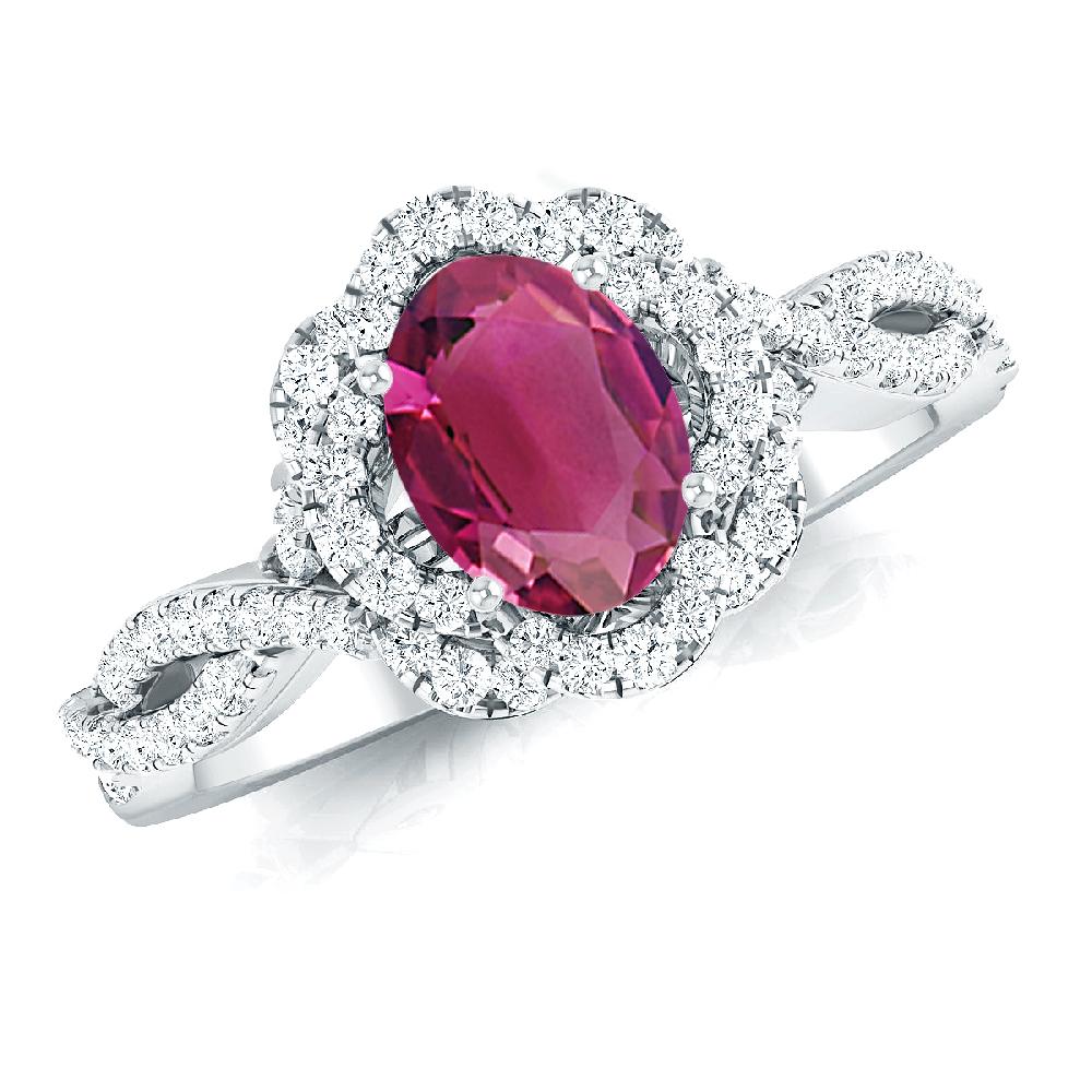 White Gold - Pink Tourmaline