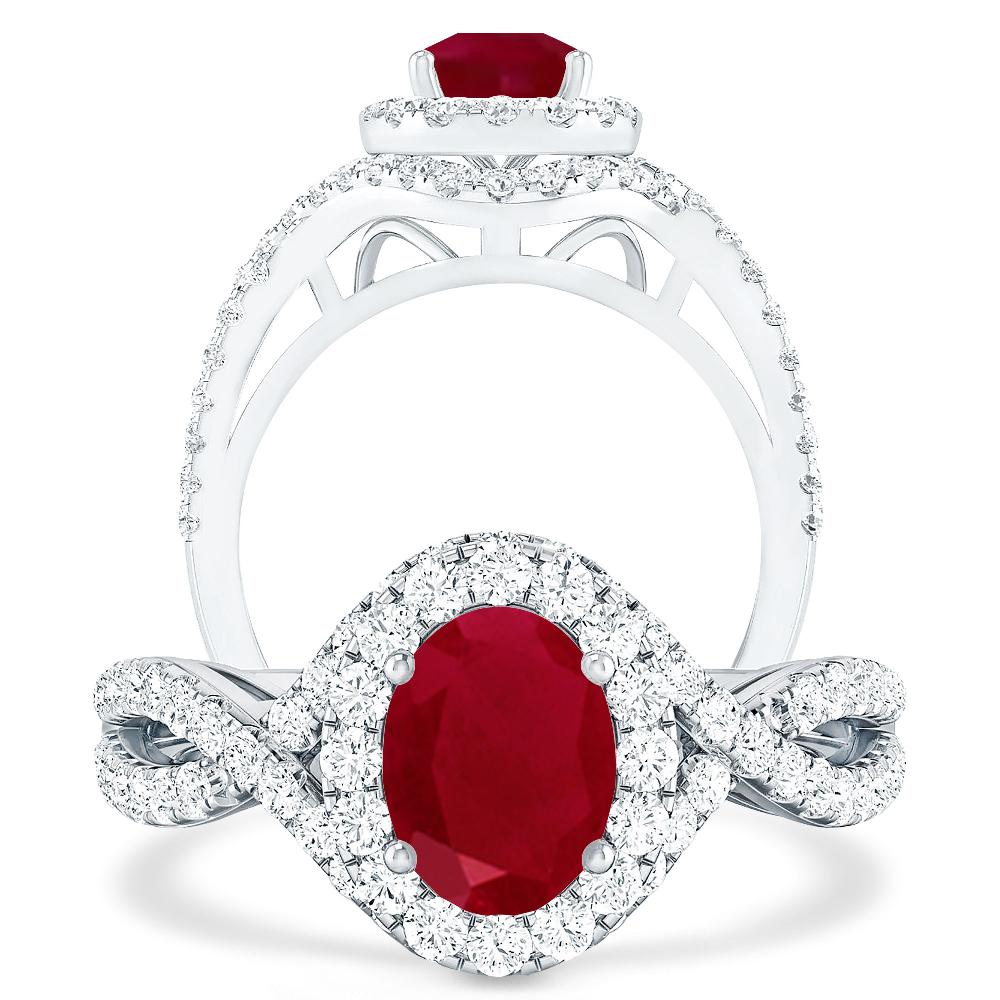 White Gold - Ruby