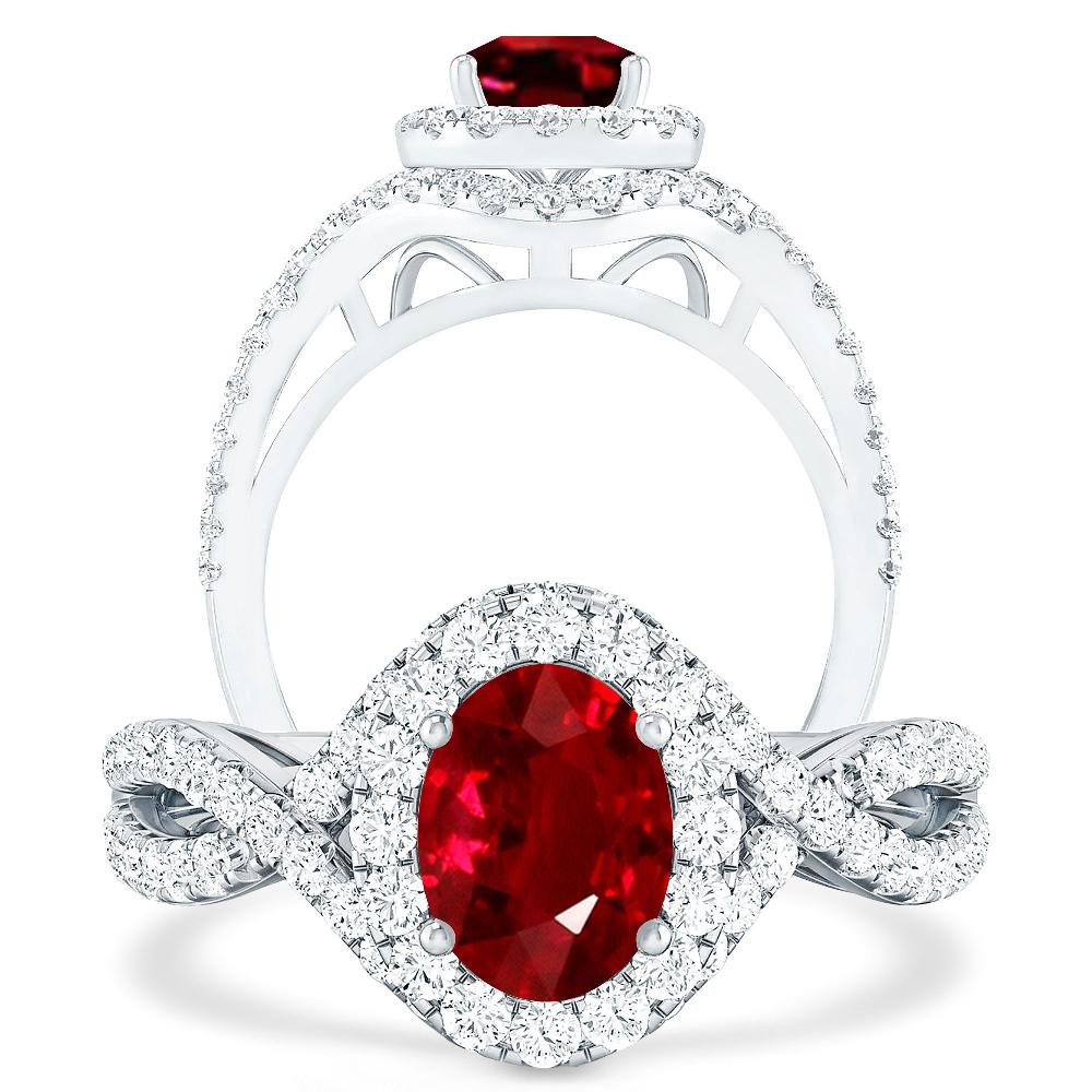 White Gold - Ruby