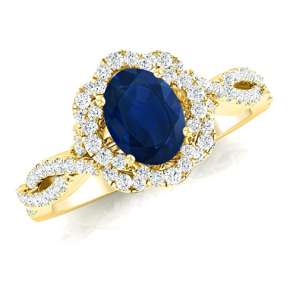 Yellow Gold - Sapphire