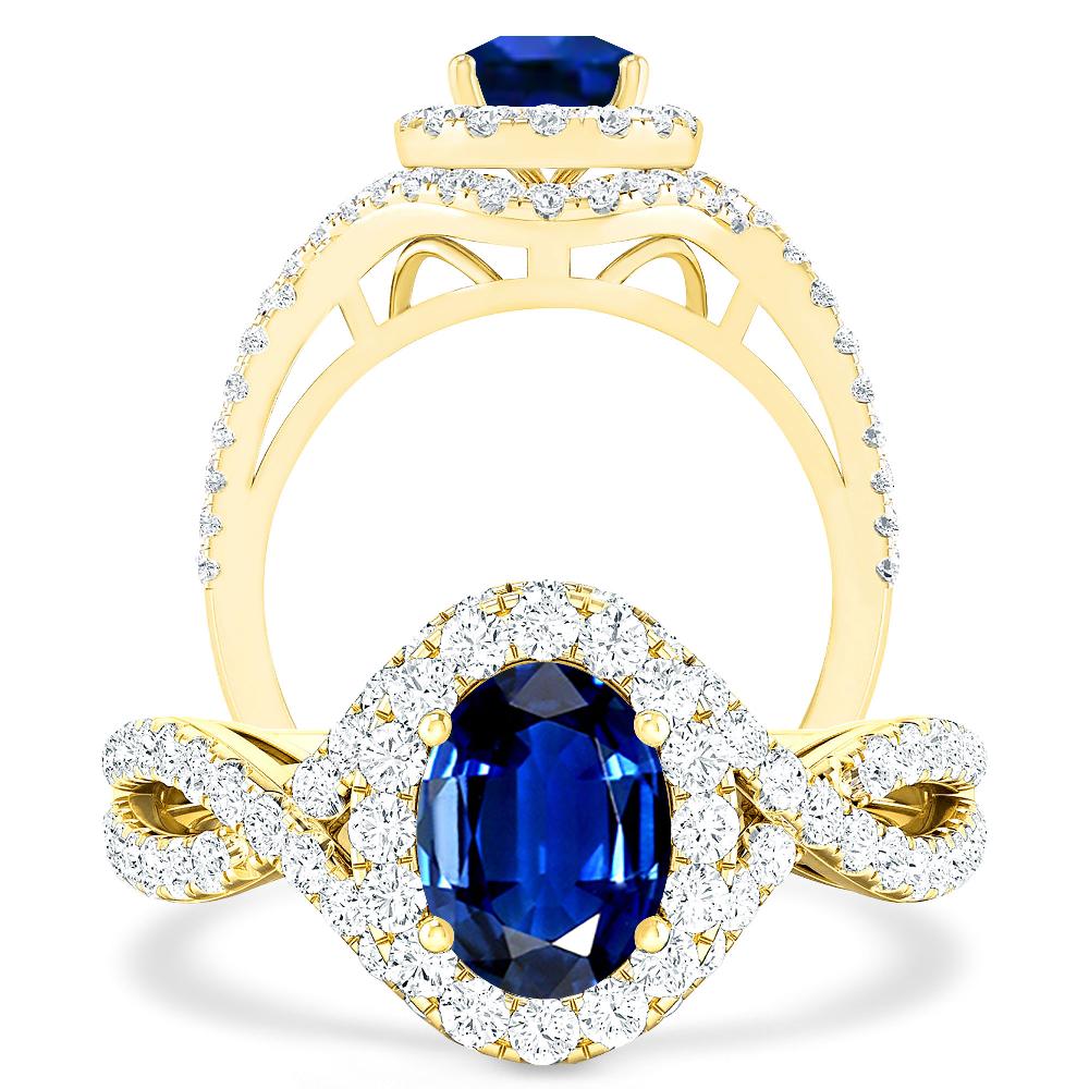 Yellow Gold - Sapphire