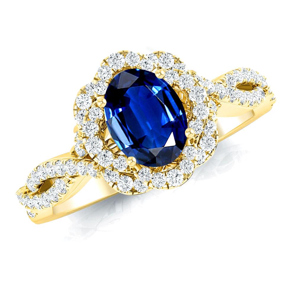 Yellow Gold - Sapphire