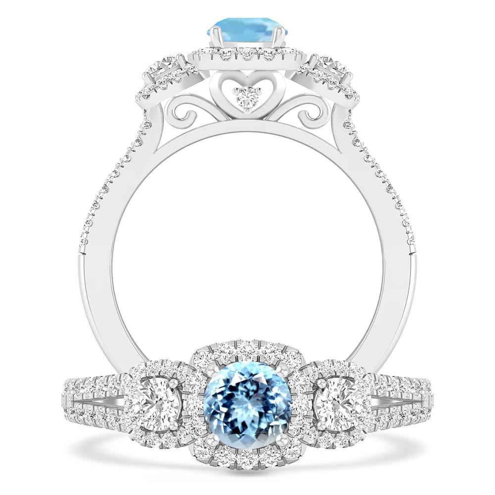 White Gold - Aquamarine