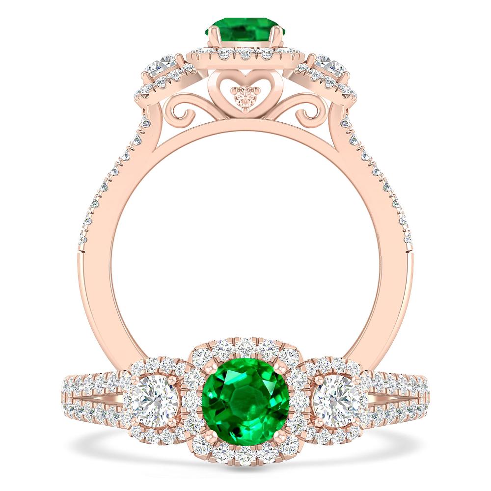 Rose Gold - Emerald