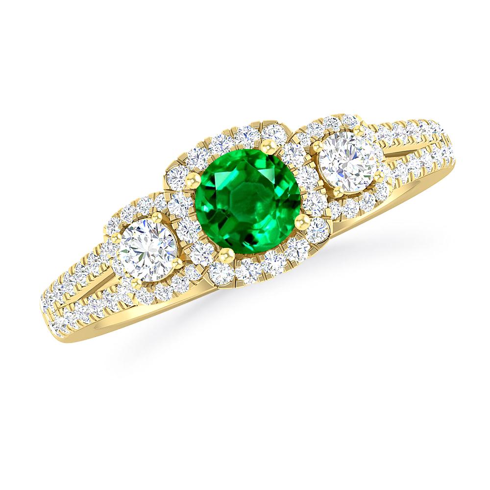 Yellow Gold - Emerald