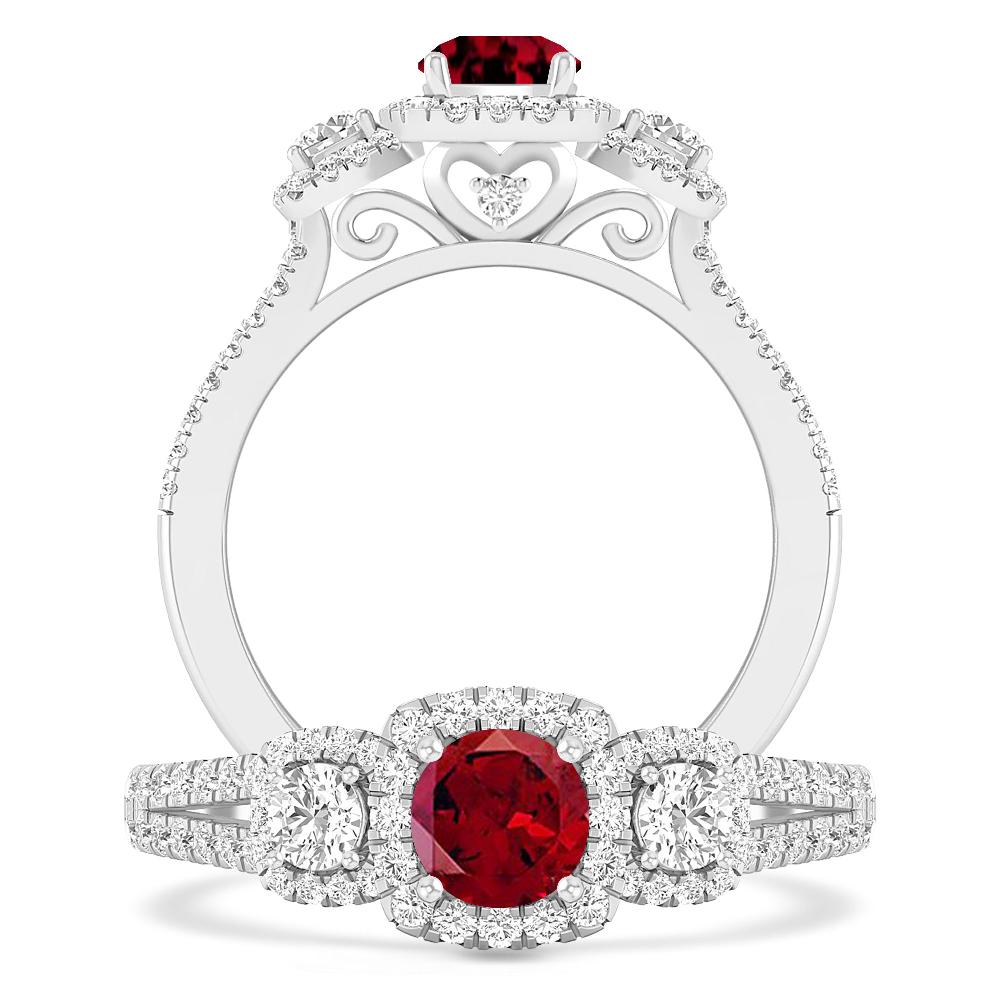 White Gold - Garnet