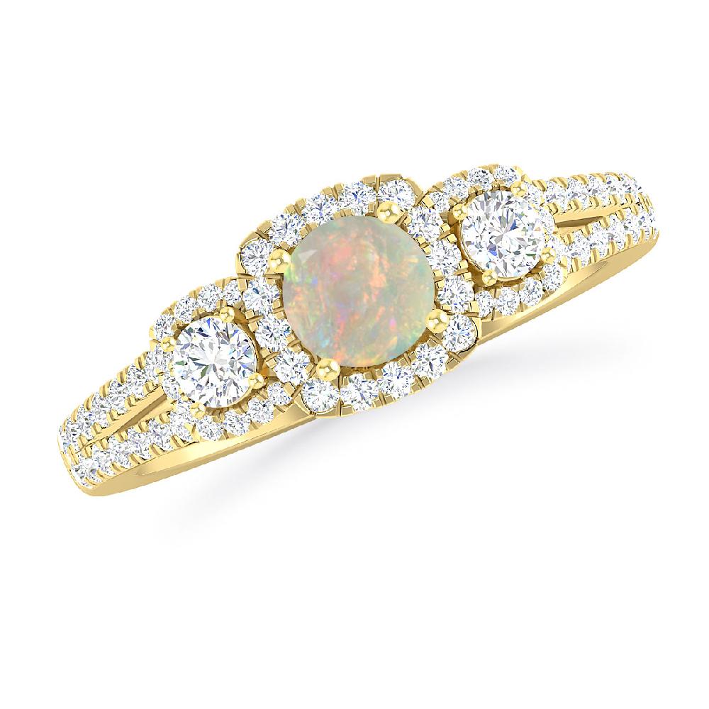 Yellow Gold - Opal