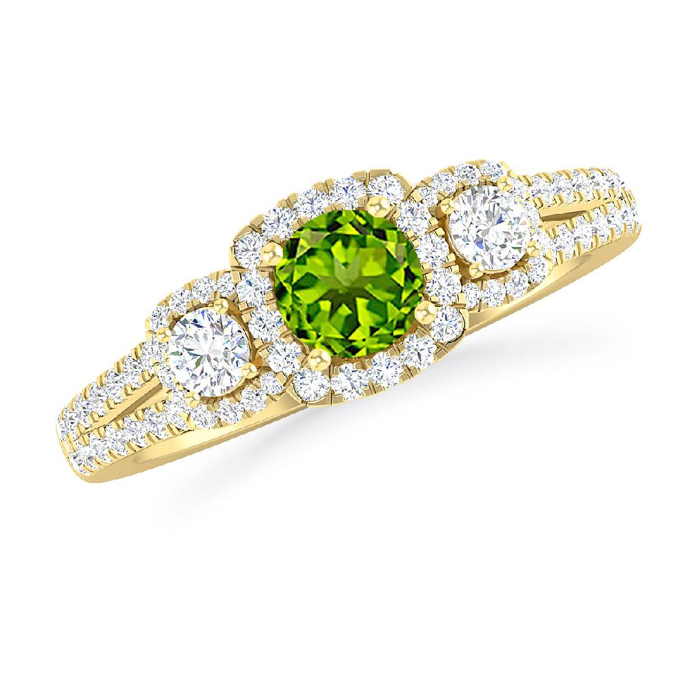 Yellow Gold - Peridot