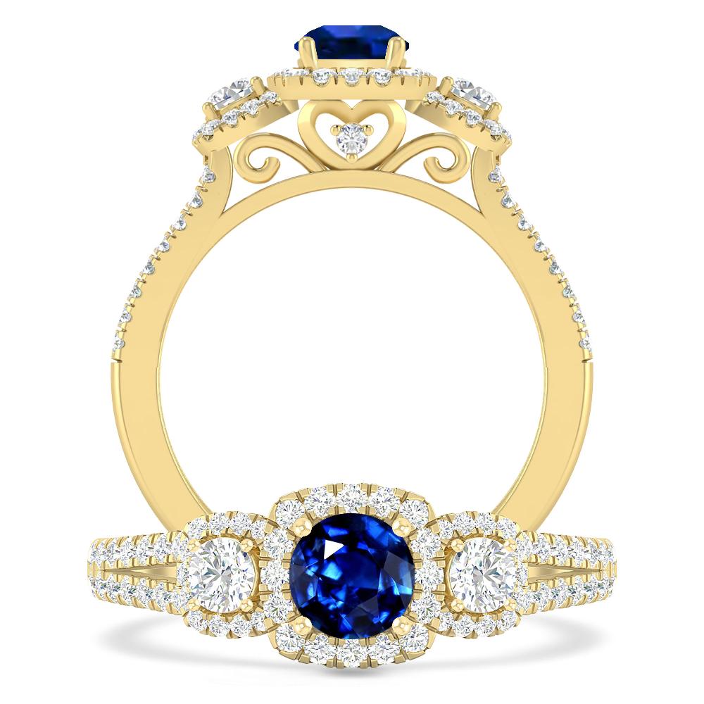 Yellow Gold - Sapphire