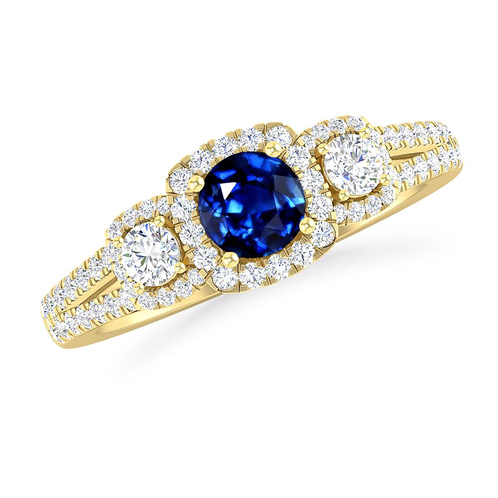 Yellow Gold - Sapphire