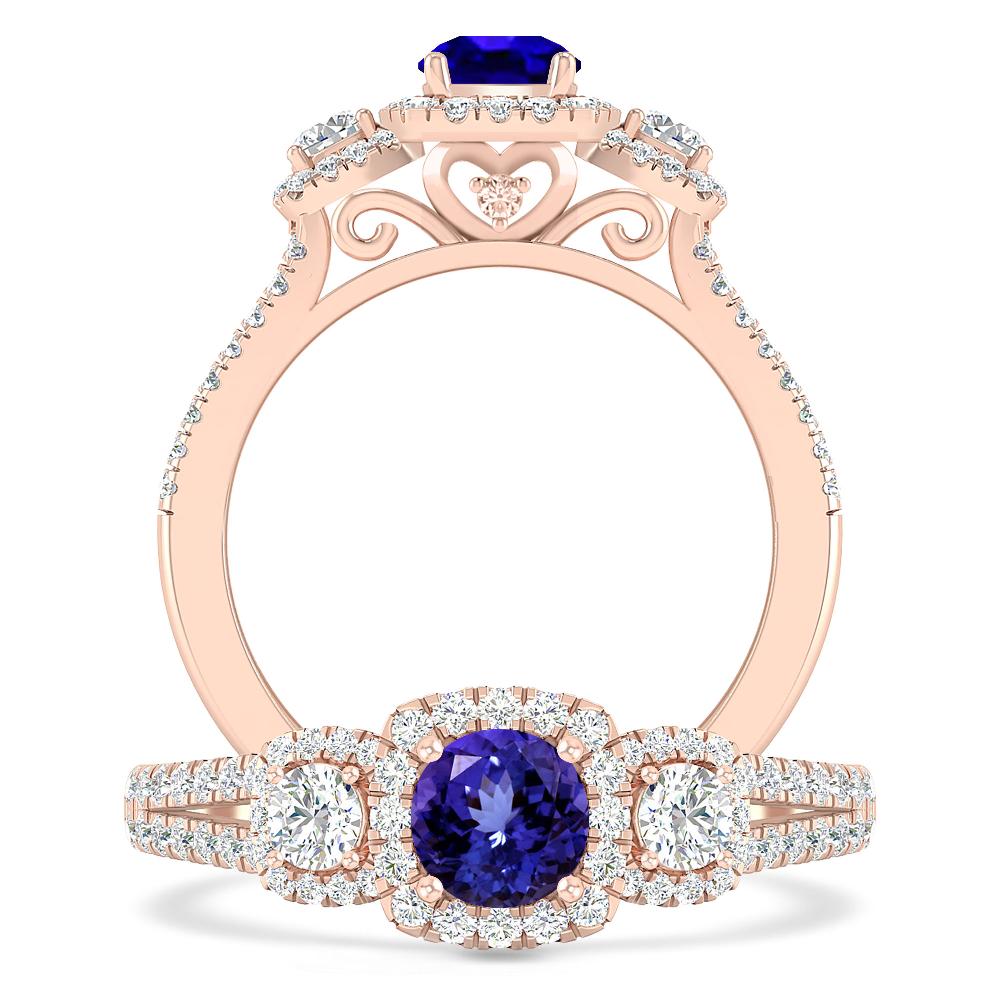 Rose Gold - Tanzanite