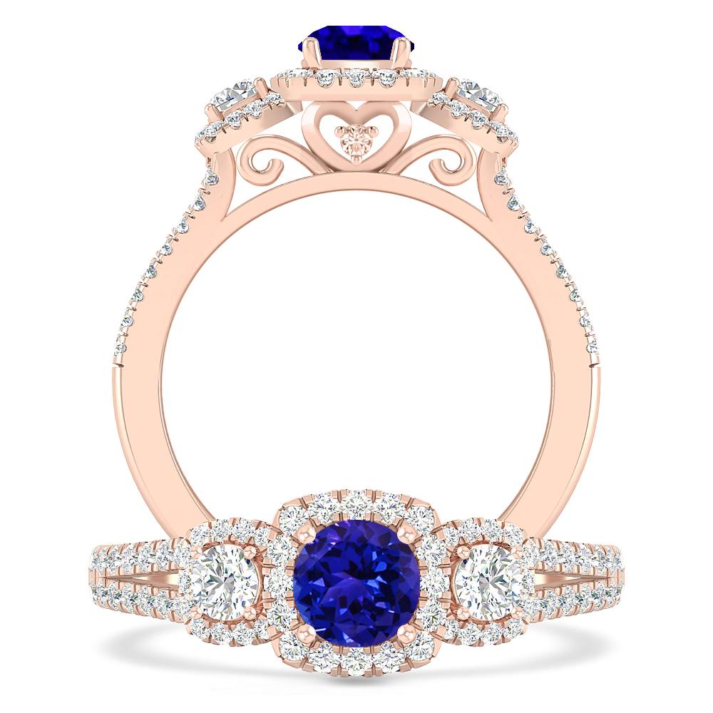 Rose Gold - Tanzanite