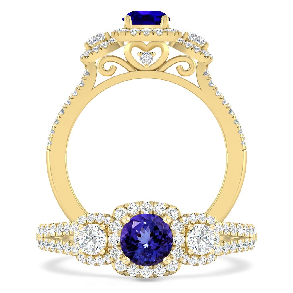 Yellow Gold - Tanzanite