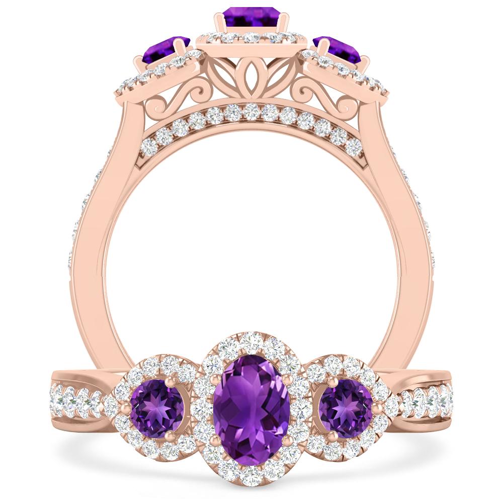 Rose Gold - Amethyst