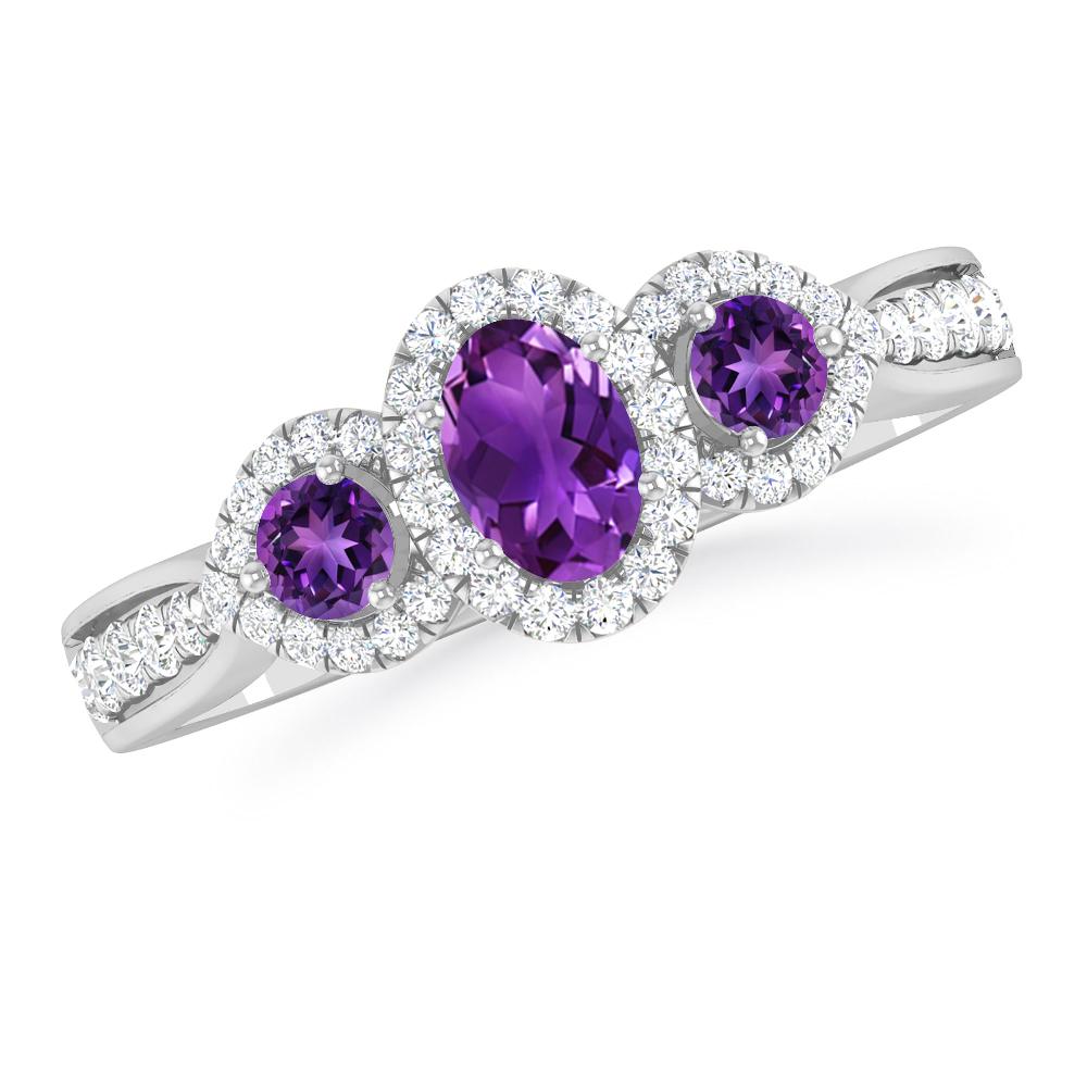 White Gold - Amethyst