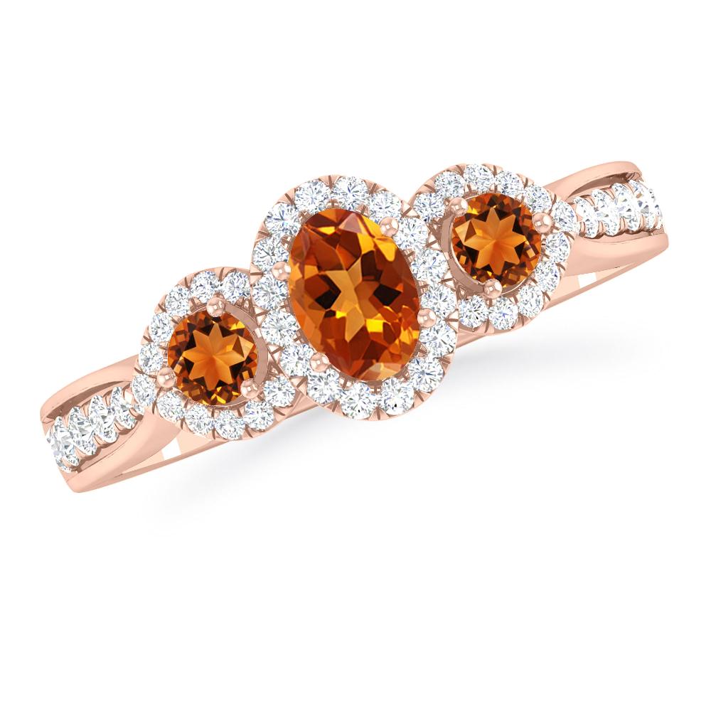 Rose Gold - Citrine