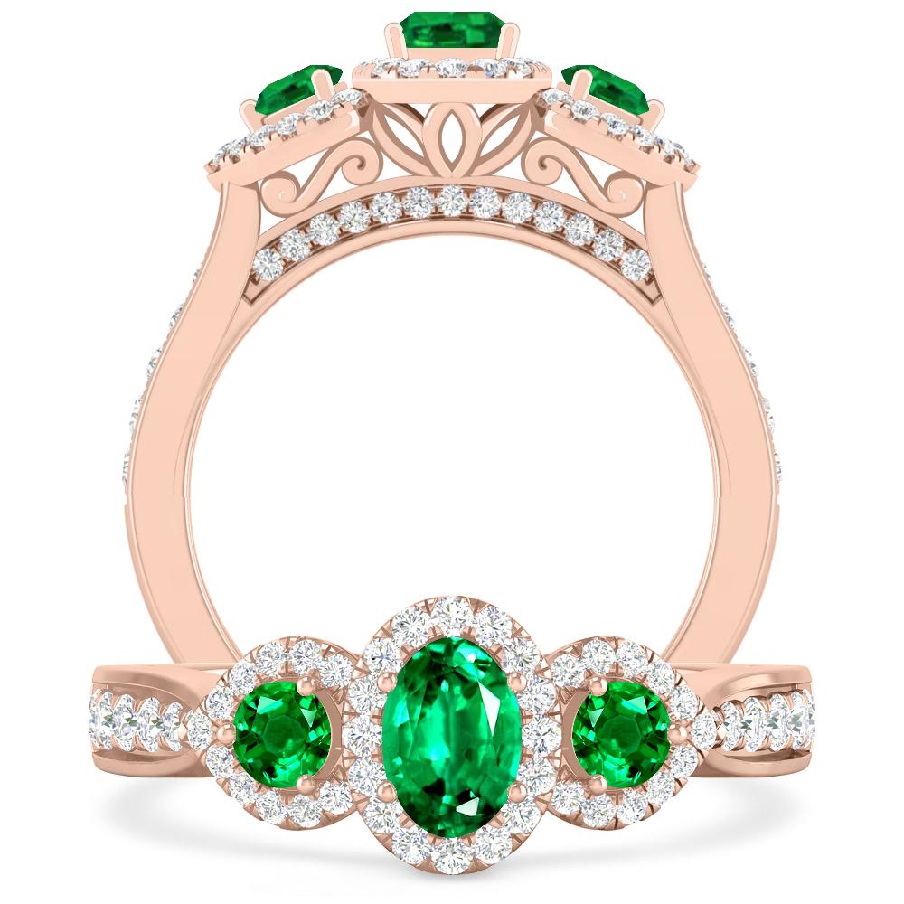 Rose Gold - Emerald