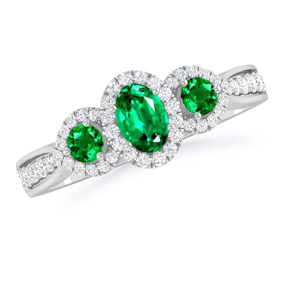 White Gold - Emerald