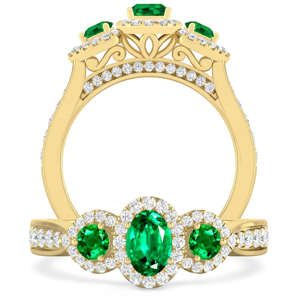 Yellow Gold - Emerald