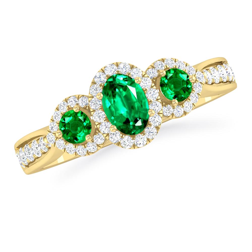 Yellow Gold - Emerald