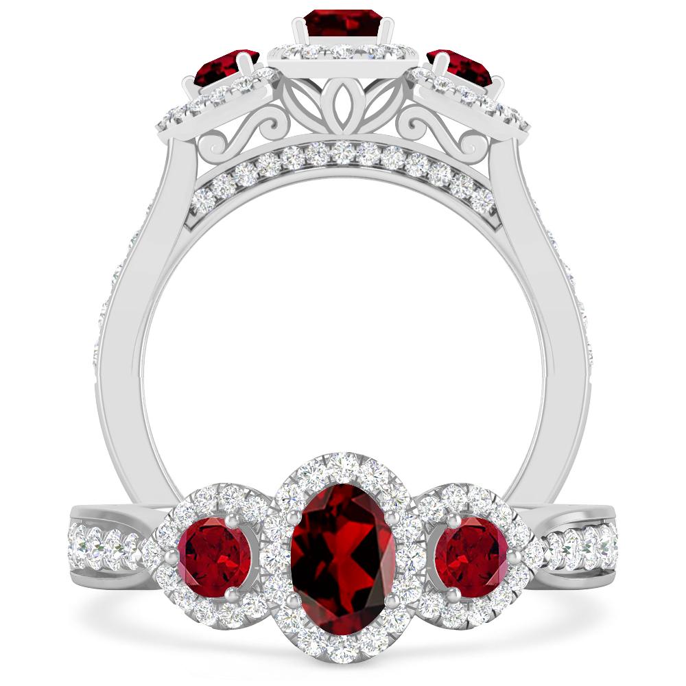 White Gold - Garnet