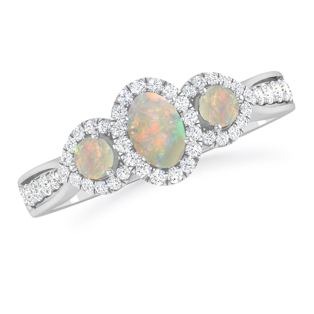 White Gold - Opal