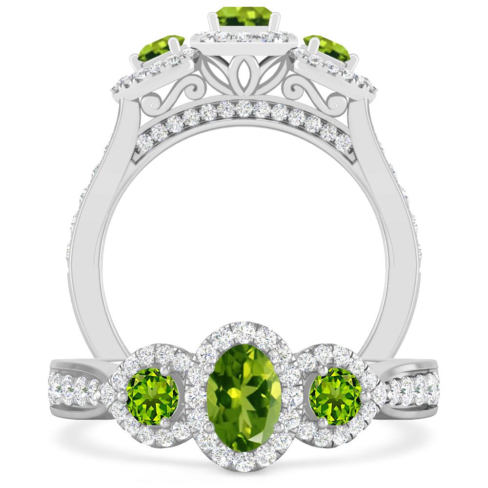 White Gold - Peridot