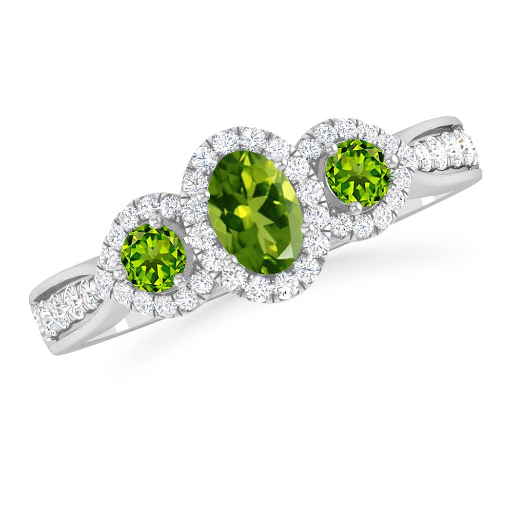 White Gold - Peridot