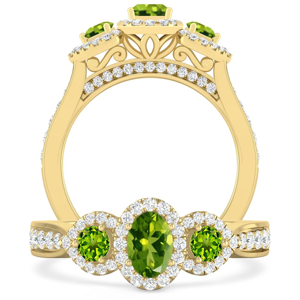 Yellow Gold - Peridot